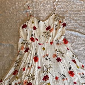 Cream floral dress
